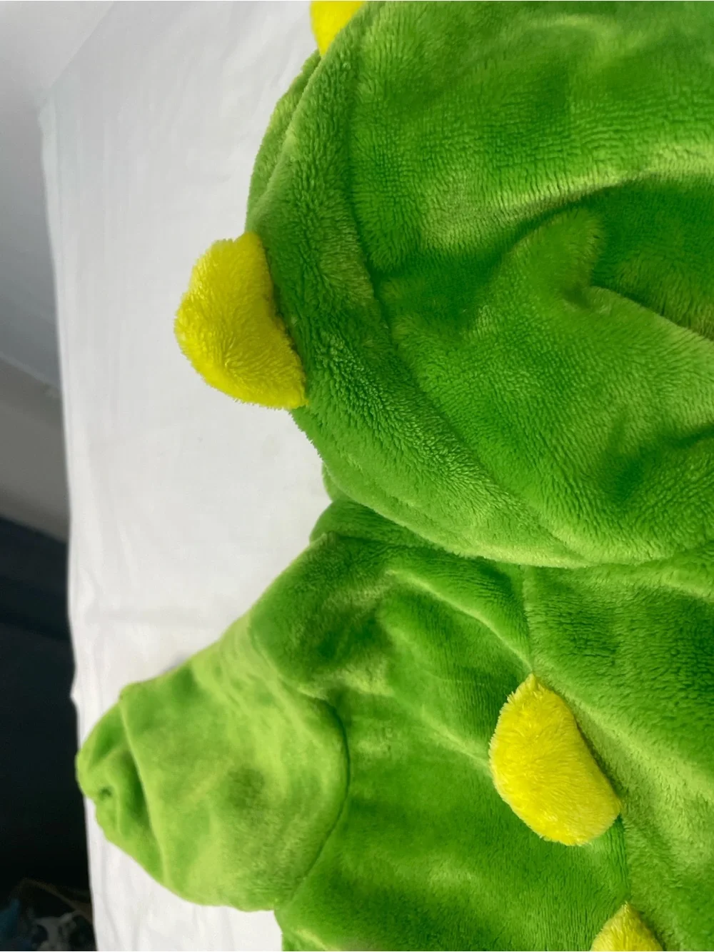 Toddler Dinosaur one piece fleece costume cuffs tail